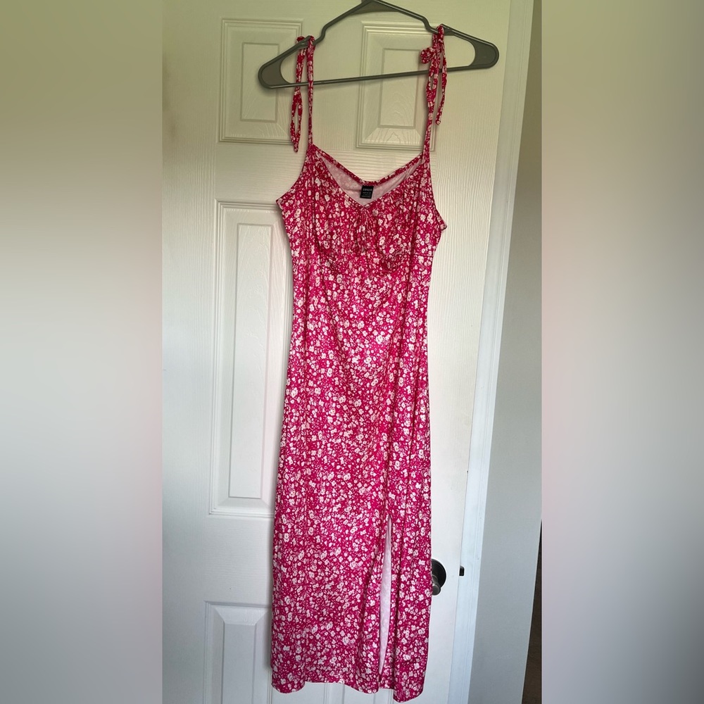 SHEIN midi floral dress.